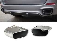 Насадки на выхлопные трубы CHROME M Paket BMW X5 F15 2014-2018