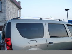 Рейлінги на дах із пластиковими кріпленнями Dacia / Renault Logan MCV 2004-2013 під хром (полірований алюміній)