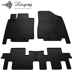 Гумові килимки в салон Nissan Pathfinder R52 2017-2023, Stingray