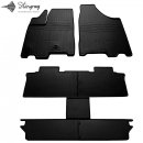 Гумові килимки в салон Toyota Sienna 2010-2019 6 мест, Stingray