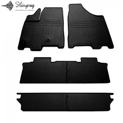 Гумові килимки в салон Toyota Sienna 2010-2019 7 мест, Stingray