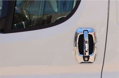 Накладки на ручки (нерж.) Накладки на ручки і навколо (8 частин) для Peugeot Boxer 2006↗ та 2014↗ мм.