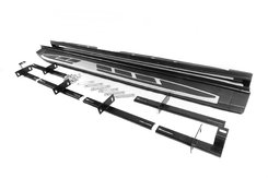 Бокові пороги OEM V2 (2 шт, алюміній) для Mitsubishi Outlander 2012-2021 рр