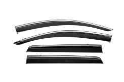 Вітровики Fiat Freemont 2011-2016 / Dodge Journey, з хромованим молдингом, Niken Luxury (4 шт)