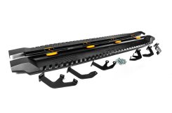 Бокові пороги Dakar V1 з LED (2 шт, метал) для Toyota Hilux AN120 2015- рр