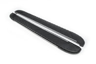  Бокові пороги Bosphore Grey до Hyundai Santa Fe 4 2018+ , (2 шт., алюміній)