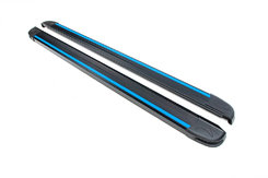 Бічні пороги Maya Blue (2 шт., Алюміній) для Jeep Cherokee/Liberty 2002-2007 рр.