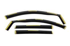 Ветровики Nissan Qashqai 2014-2021, вставные, Niken Luxury (4 шт)