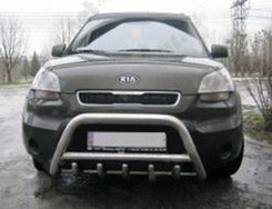Кенгурятник (нерж) 60 мм для Kia Soul II 2013-2018 