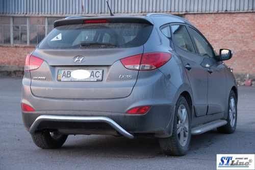 Задній захист AK007 (нерж.) для Hyundai IX-35 2010-2015рр