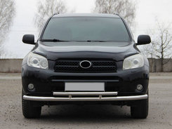 Передняя защита ST014 (нерж) 60/42 мм для Toyota Rav 4 2006-2013