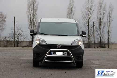 Кенгурятник WT022 (нерж.) 60 мм для Fiat Doblo II 2010-2022 рр
