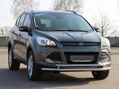 Передній захист ST014 (нерж.) 60/42 мм для Ford Kuga/Escape 2013-2019 