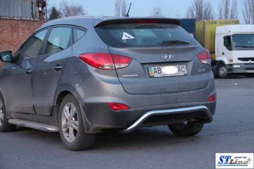 Задній захист AK007 (нерж.) для Hyundai IX-35 2010-2015рр