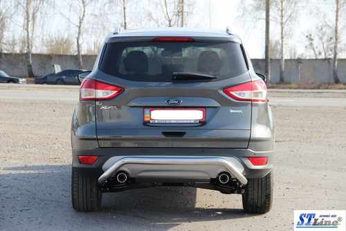 Задня дуга AK007 (нерж) для Ford Kuga/Escape 2013-2019 рр