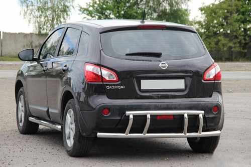 Задня дуга AK011 (нерж.) для Nissan Qashqai 2006-2014рр