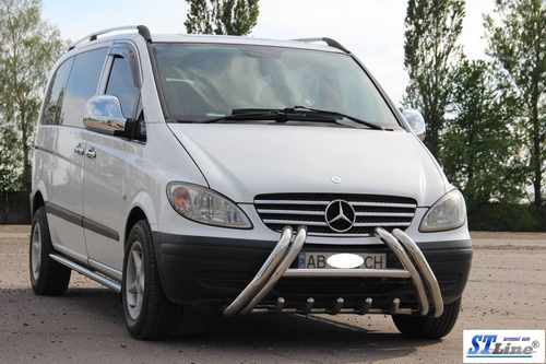 Кенгурятник WT01 (нерж.) для Mercedes Vito W639 2004-2015рр