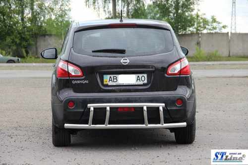 Задня дуга AK011 (нерж.) для Nissan Qashqai 2006-2014рр