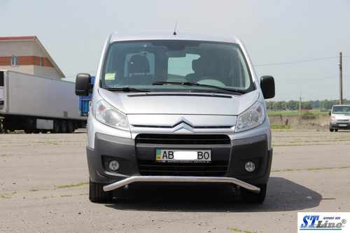 Передній захист ST007 (нерж.) 60 мм для Peugeot Expert 2007-2017 рр