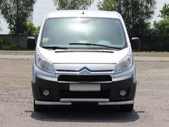 Передняя защита ST009 (нерж.) 60 мм для Peugeot Expert 2007-2017