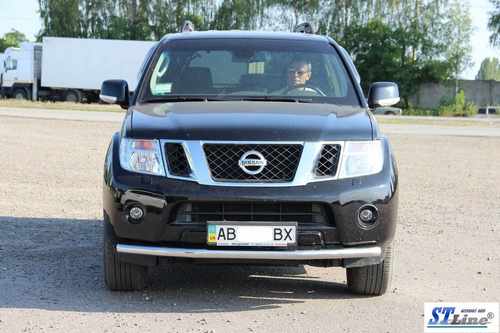 Передній захист ST008 (нерж) для Nissan Navara 2006-2015 