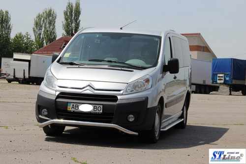 Передній захист ST007 (нерж.) 51 мм для Peugeot Expert 2007-2017 рр