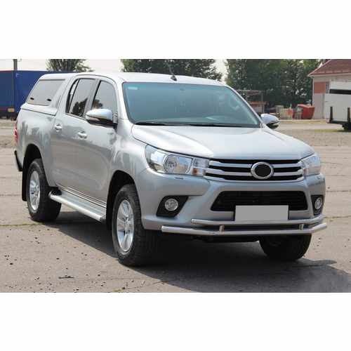 Передній захист ST018 (нерж) для Toyota Hilux 2015+ рр