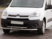Передній захист ST016 (нерж.) 51/42 мм для Citroen Berlingo 2008-2018 рр