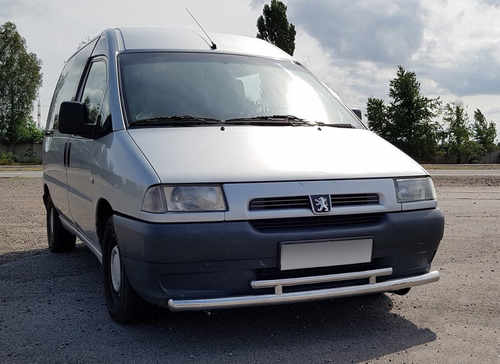 Передній захист ST016 (нерж) 60/42 мм для Citroen Jumpy 1996-2007 років