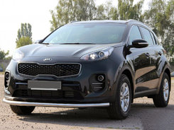 Передняя защита ST008 (нерж) для Kia Sportage 2015-2021