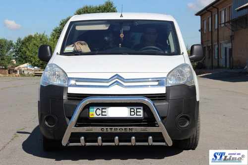 Кенгурятник WT004 (нерж.) 51 мм для Citroen Berlingo 2008-2018