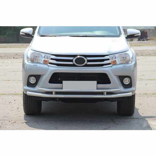 Передній захист ST018 (нерж) для Toyota Hilux 2015+ рр