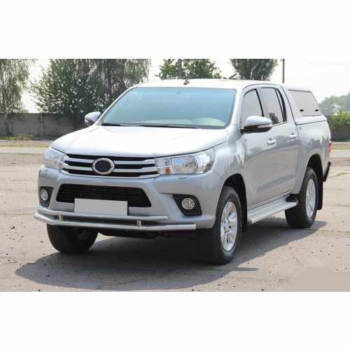 Передній захист ST018 (нерж) для Toyota Hilux 2015+ рр