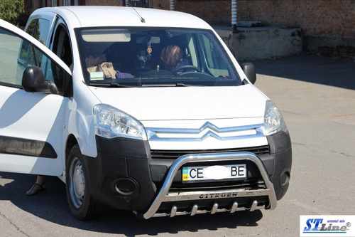 Кенгурятник WT004 (нерж.) 51 мм для Citroen Berlingo 2008-2018