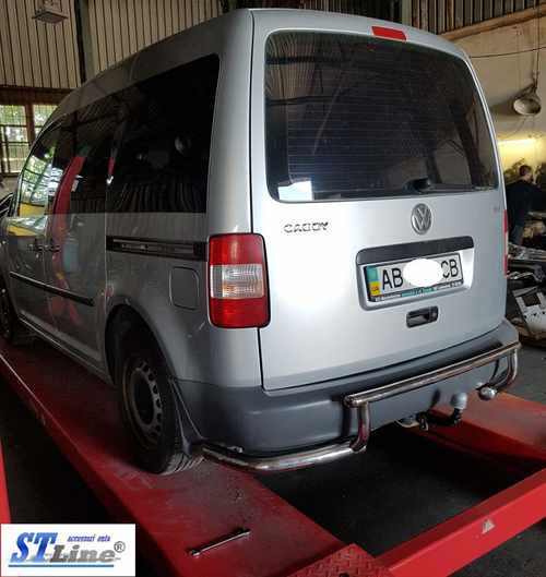 Задня дуга AK003-3 (2 шт., нерж) для Volkswagen Caddy 2010-2015рр
