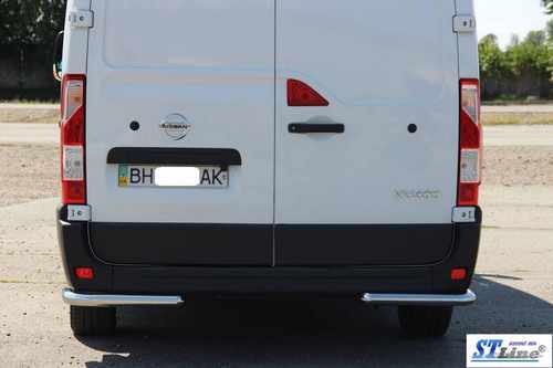 Задні куточки AK003 (2 шт., нерж) для Opel Movano 2010-2021 рр