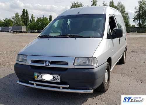 Передній захист ST016 (нерж) 60/42 мм для Citroen Jumpy 1996-2007 років