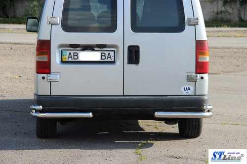 Задні подвійні куточки AK003-подвійний (нерж) для Peugeot Expert 1996-2007 років