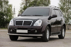 Передняя защита ST008 (нерж) для SsangYong Rexton I 2001-2017