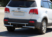 Задня дуга AK002-2 (нерж.) для Kia Sorento XM 2009-2014рр