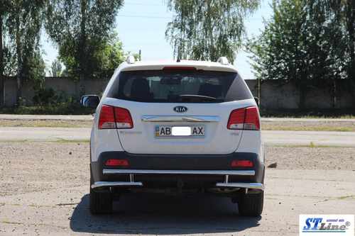 Задня дуга AK003-2 (нерж.) для Kia Sorento XM 2009-2014рр
