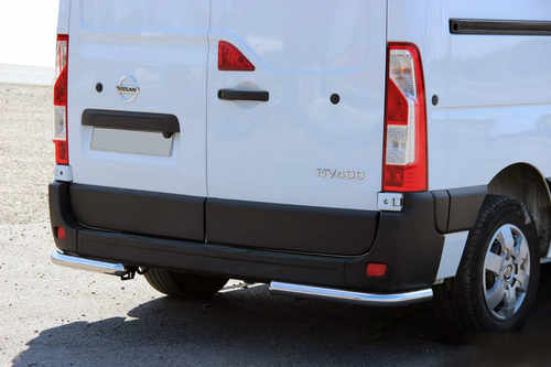 Задні куточки AK003 (2 шт., нерж) для Opel Movano 2010-2021 рр