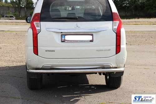 Задній захист AK005 (нерж) для Mitsubishi Pajero Sport 2015-2024 рр