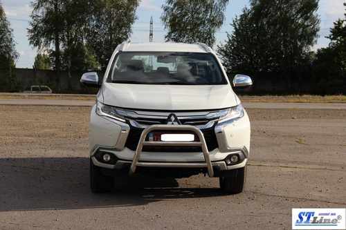 Кенгурятник WT022 (нерж) для Mitsubishi Pajero Sport 2015+ рр