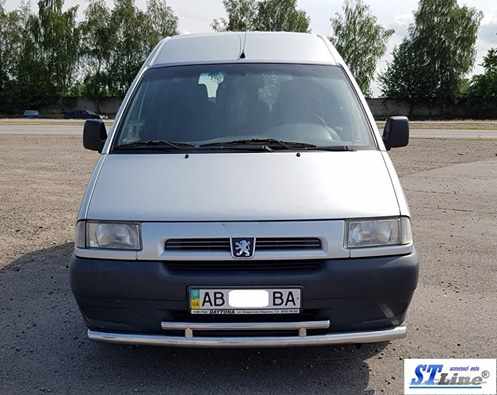 Передній захист ST016 (нерж) 60/42 мм для Fiat Scudo 1996-2007 років