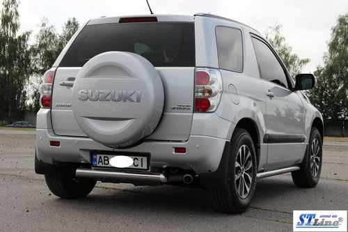 Задній захист AK002 (нерж) для Suzuki Grand Vitara 2005-2017 рр