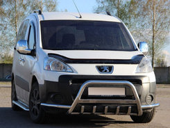 Кенгурятник WT003-Plus (нерж.) 51 мм для Citroen Berlingo 2008-2018 