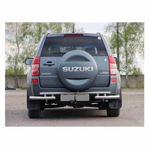 Задній захист AK005-3 (нерж) для Suzuki Grand Vitara 2005-2017 рр