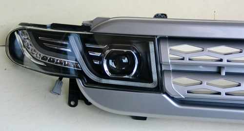Передні фари чорні стиль Evoque restyling для FJ Cruiser