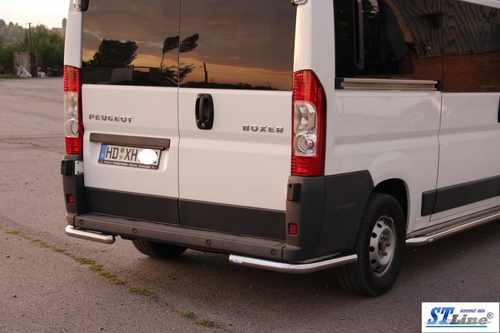 Задні куточки AK003 (2 шт., нерж) для Peugeot Boxer 2006-2024 та рр